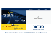 Tablet Screenshot of metrotransport.be